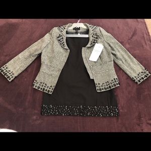 Black/White 2pc Suit